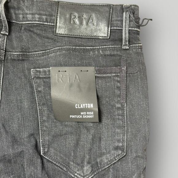 RtA Clayton Jeans Men’s 30 Charcoal Skinny Premium Japanese Denim NWT - Picture 8 of 11